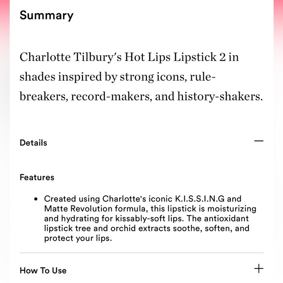 Charlotte Tilbury ‘In Love With Olivia’ Hot Lips Lipstick 2 - Picture 12 of 12